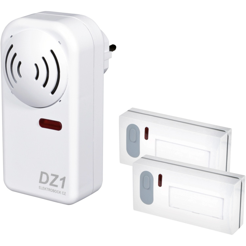 Bezdrátový zvonek DZ 1-2 se dvěmi vysílači