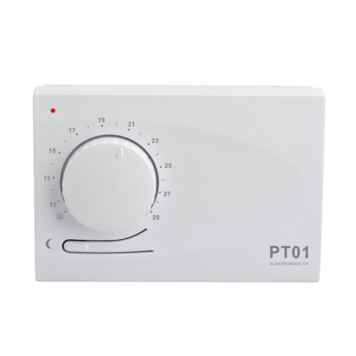 Termostat drátový elektronický Elektrobock PT01