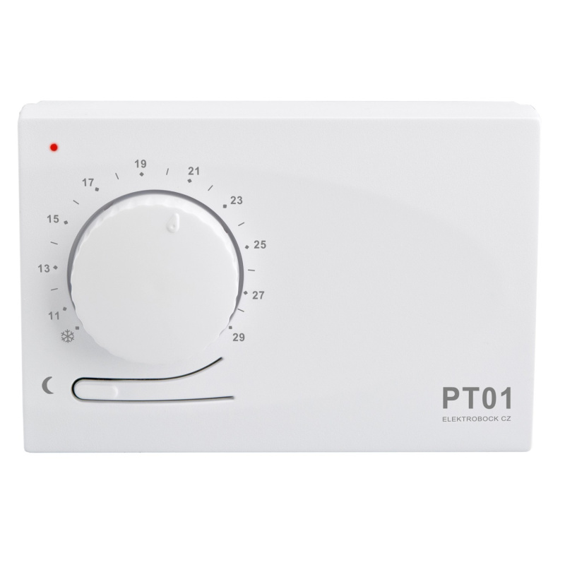 Termostat drátový elektronický Elektrobock PT01