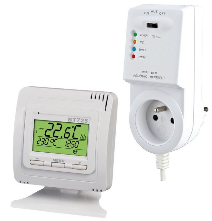 Termostat bezdrátový internetový Elektrobock BT725 s WiFi modulem