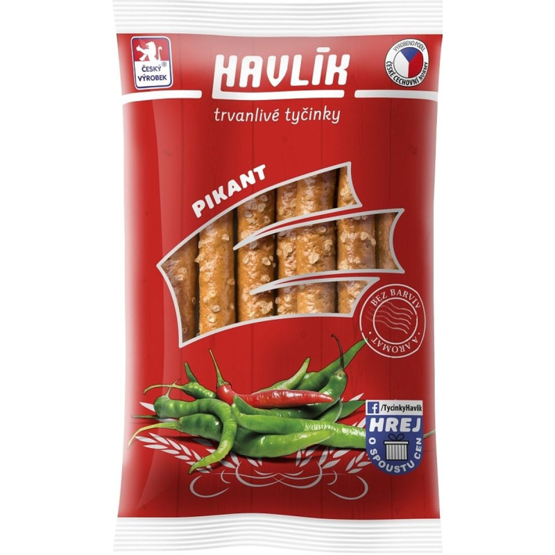Havlík Trvanlivé tyčinky se sýrem a solí pikantní