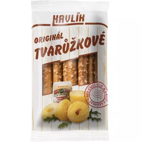 Havlík tyčinky tvarůžkové se sýrem a solí 90g