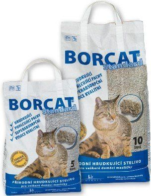 Hrudkující stelivo pro kočky Borcat standart, 5l