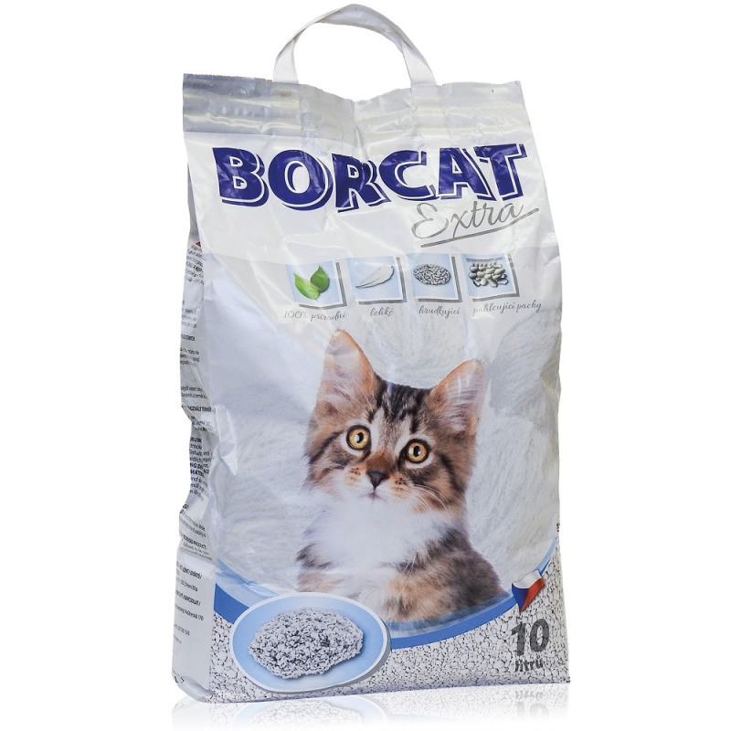 Hrudkující stelivo pro kočky Borcat standart, 10l