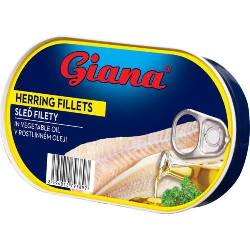 Giana sledí filety v rostlinném oleji 170g