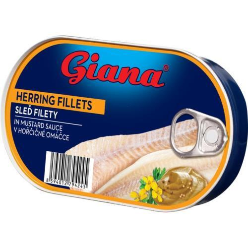 Giana sledí filety v hořčičné omáčce 170g