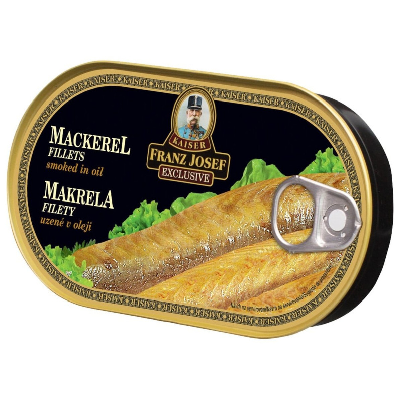 Franz Josef Kaiser Uzená makrela filety v oleji