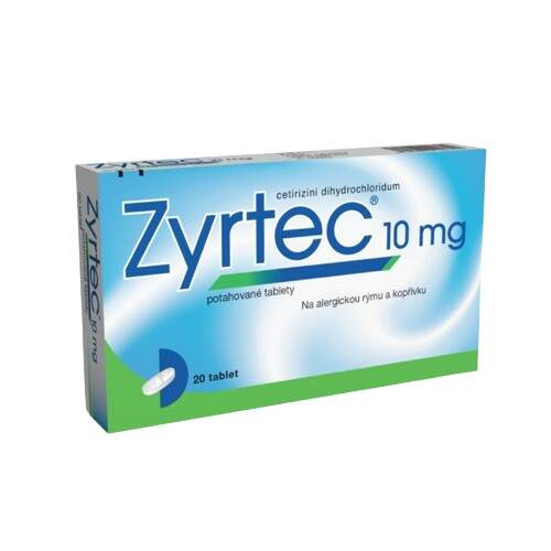 ZYRTEC 10MG Potahovaná tableta 20