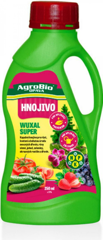 AgroBio Opava Kapalné hnojivo pro růst, kvetení a úrodu Wuxal Super 250 ml