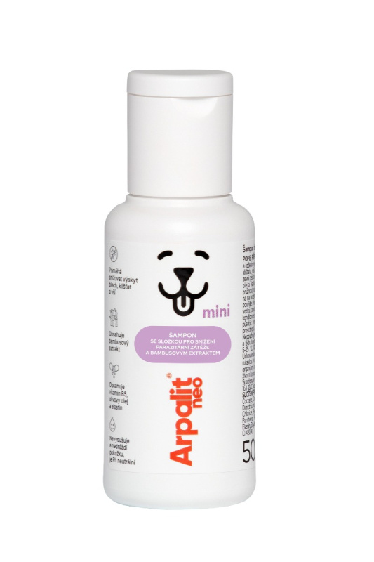 ARPALIT NEO šampon obohacený antiparazitární složkou a bambusovým extraktem 50 ml