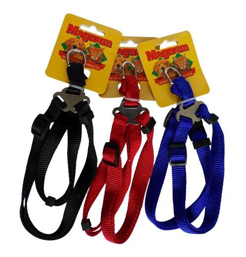 Magnum Postroj nylon pes, kočka 20mm x 35-50cm