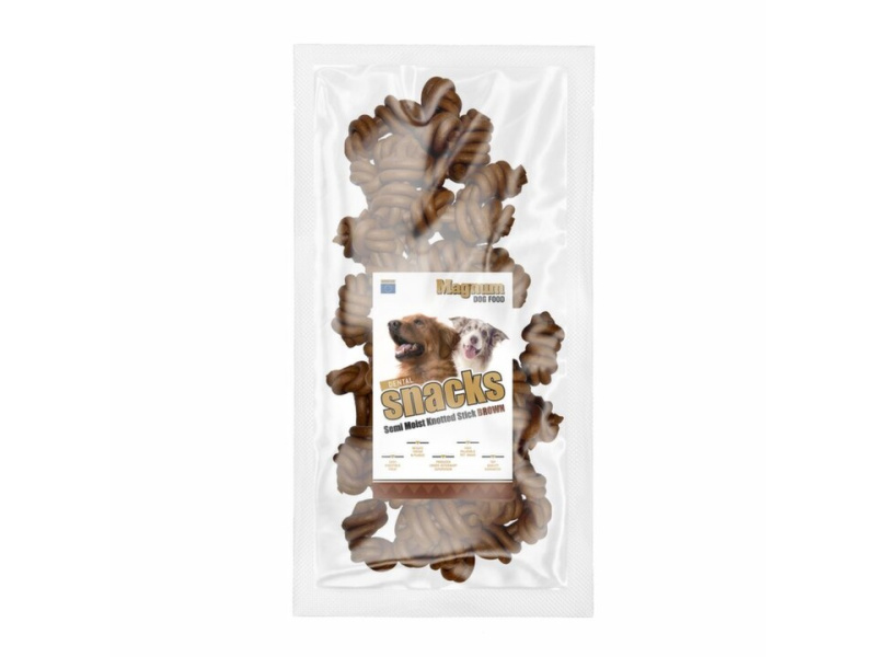 Magnum Semi Moist Knotted Stick Brown 25 ks