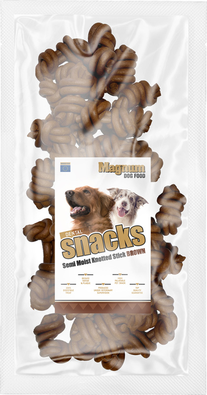 Magnum Semi Moist Knotted Stick Brown 25 ks