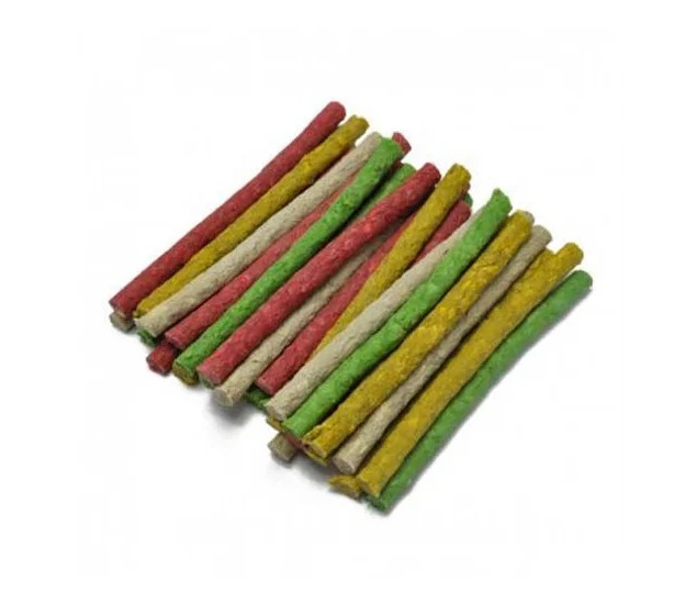 Pamlsek Tyčka Barevná - 9mm/12,5cm - 100ks