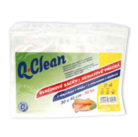 Q CLEAN Mikrotenové sáčky 25 x 35 cm 8 my 50 kusů