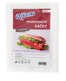 Q CLEAN Mikrotenové sáčky 30 x 40 cm 10 my 50 kusů