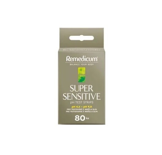 REMEDICUM pH Testovací proužky 80 kusů
