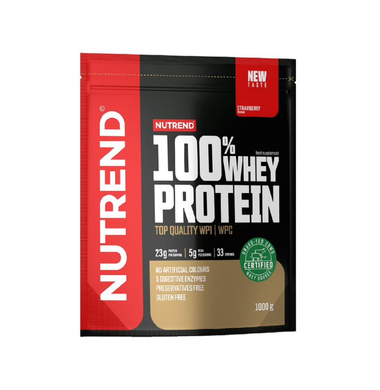 Nutrend 100% Whey Protein 1000 g - jahoda