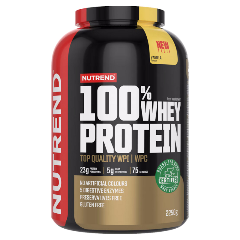 Nutrend 100% Whey Protein NEW 2250 g Příchuť: Vanilka
