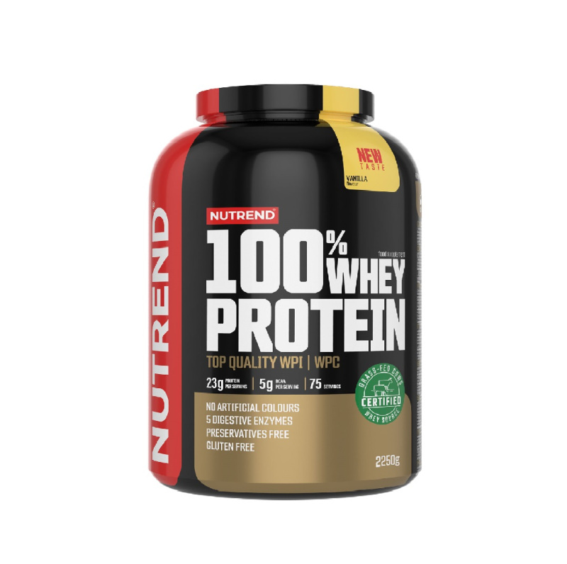 Nutrend 100% Whey Protein NEW 2250 g Příchuť: Vanilka