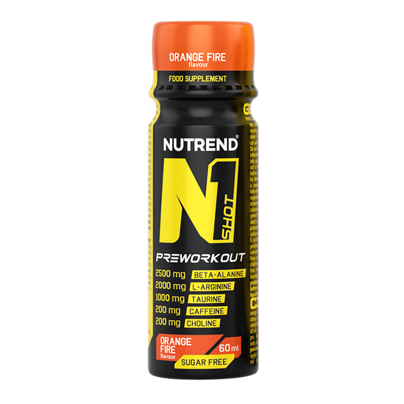 Nutrend N1 Pre-Workout 60 ml Příchuť: Červený pomeranč