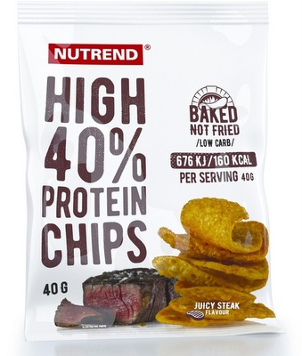 Nutrend High Protein Chips 40g - juicy steak