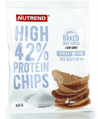 Nutrend High Protein Chips 40g - sůl