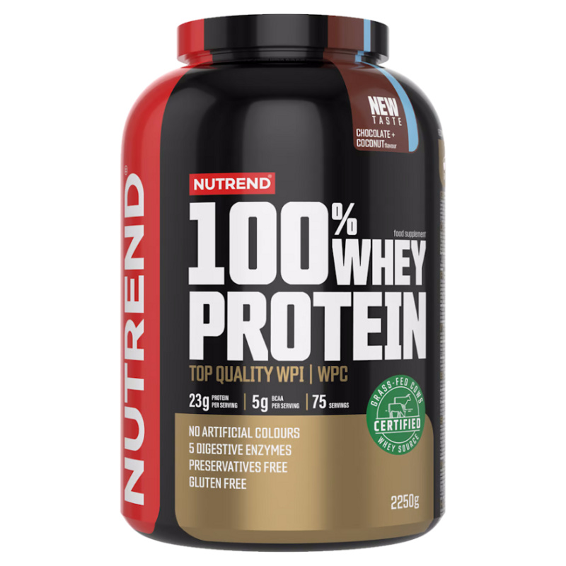 Nutrend 100% Whey Protein NEW 2250 g Příchuť: Čokoláda/Kokos