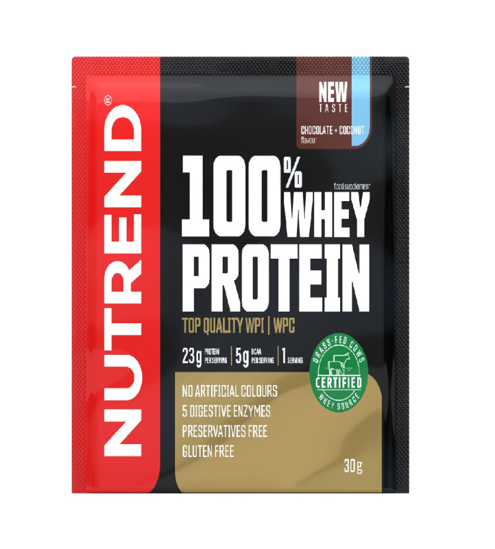 Nutrend 100% Whey Protein 30 g - čokoláda/kokos
