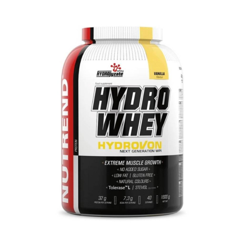 Izolát nativní syrovátkové bílkoviny Nutrend Hydro Whey 1600g čokoláda
