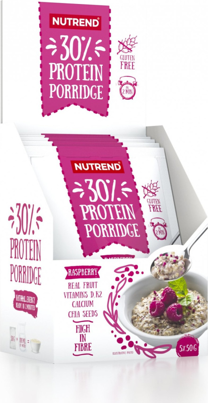 Nutrend Protein Porridge 5 x 50g - malina