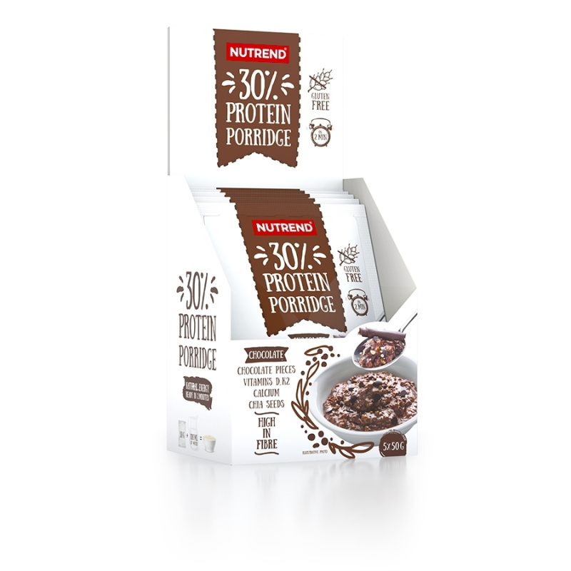 Nutrend Protein Porridge 5 x 50g - malina