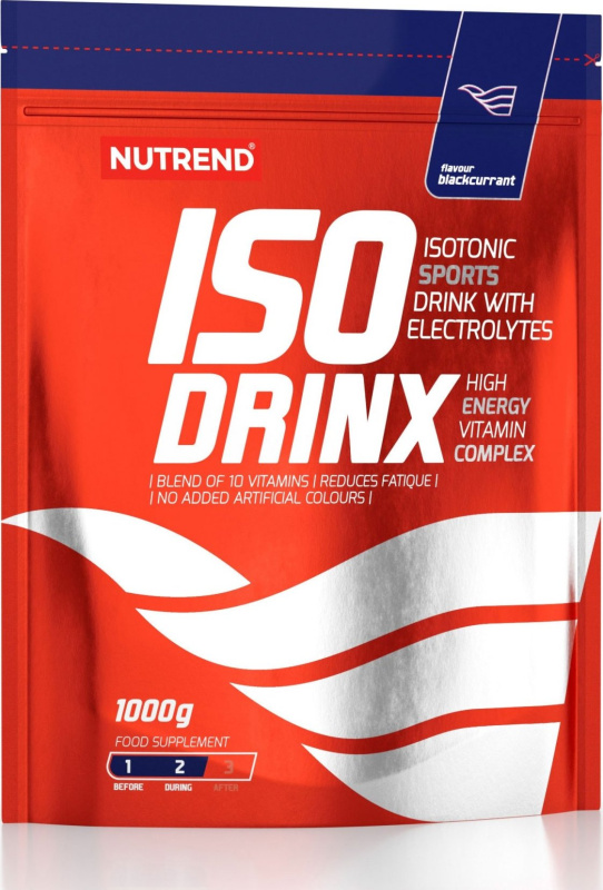 Nutrend Isotonický nápoj Isodrinx 1000 g Příchuť: Černý rybíz