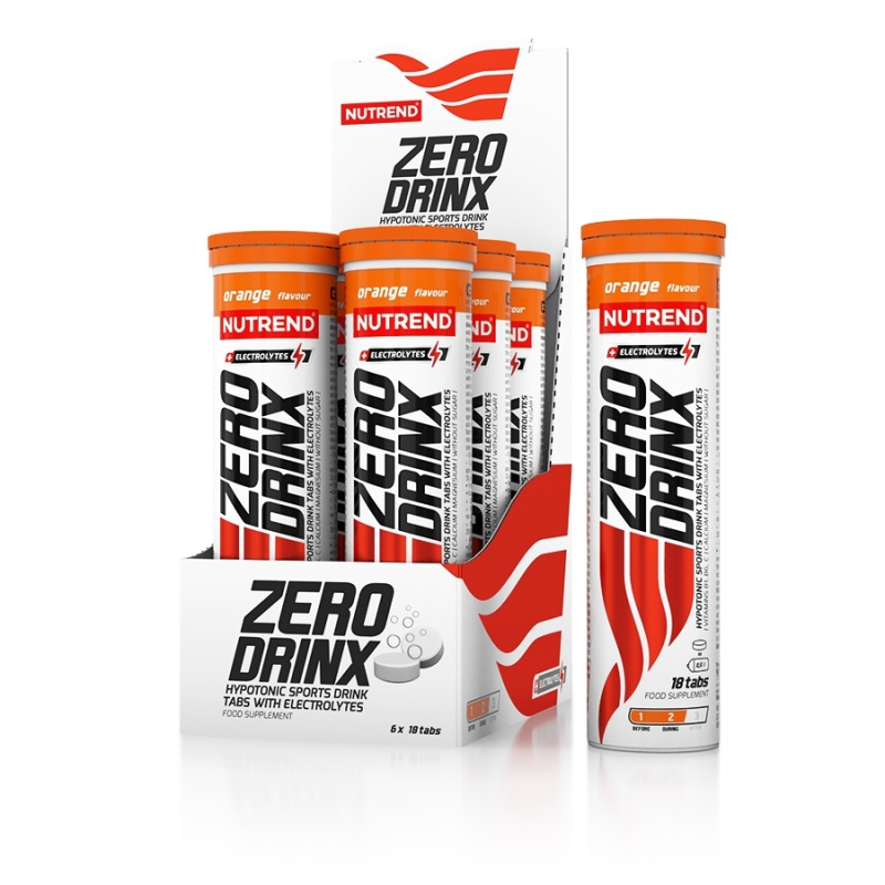 Nutrend ZeroDrinx 18 tablet - pomeranč