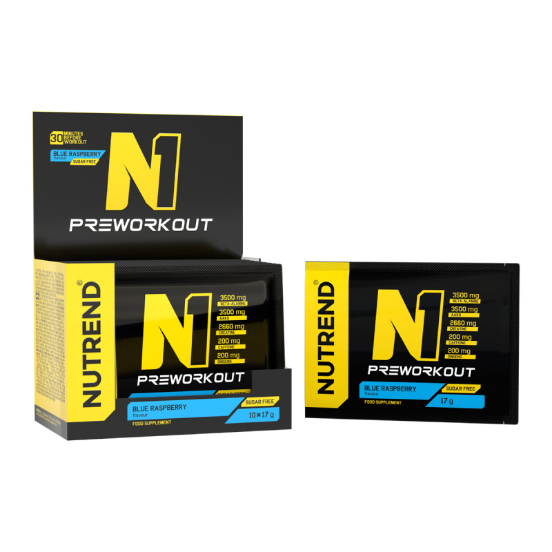 Nutrend N1 modrá malina 10x17 g