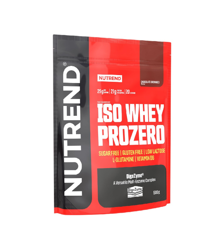Nutrend Iso Whey Prozero 500g - čokoládové brownies