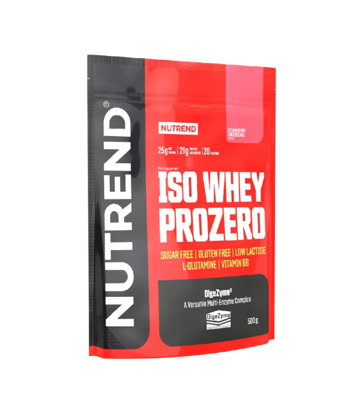 Nutrend Iso Whey Prozero 500g - jahodový cheesecake