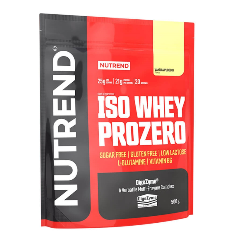 Nutrend Iso Whey Prozero 500g - vanilkový puding
