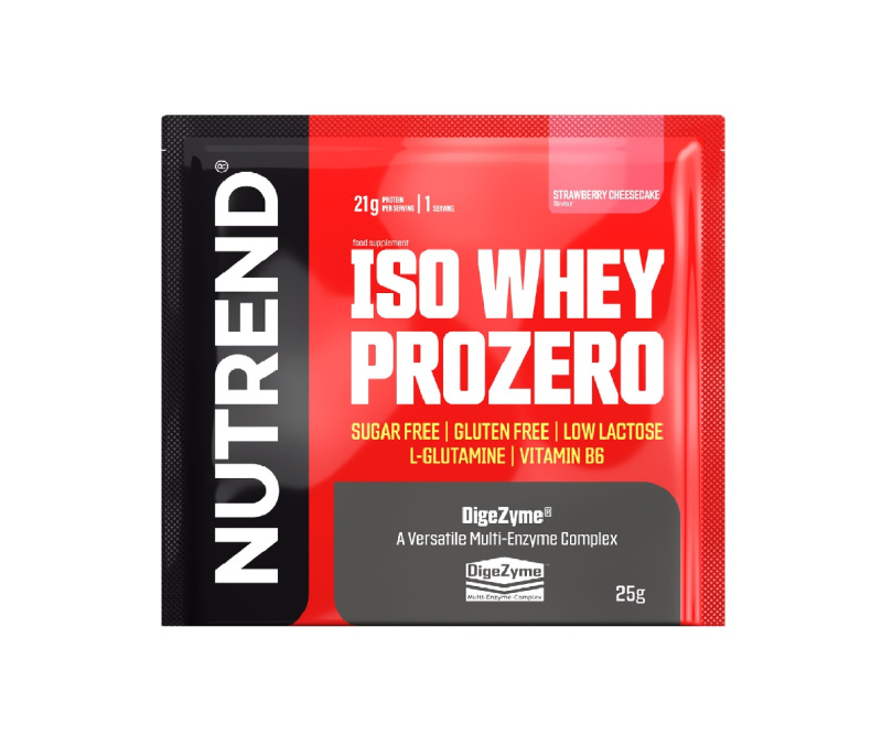 Nutrend Iso Whey Prozero 25g - jahodový cheesecake