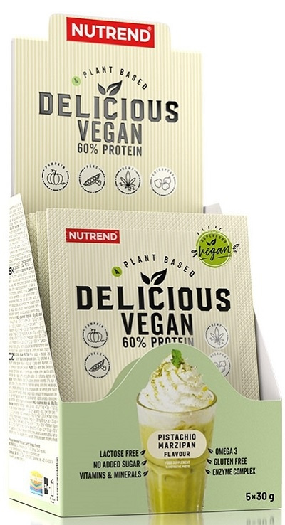 Nutrend Delicious Vegan Protein 5x30 g - Pistácie/marcipán