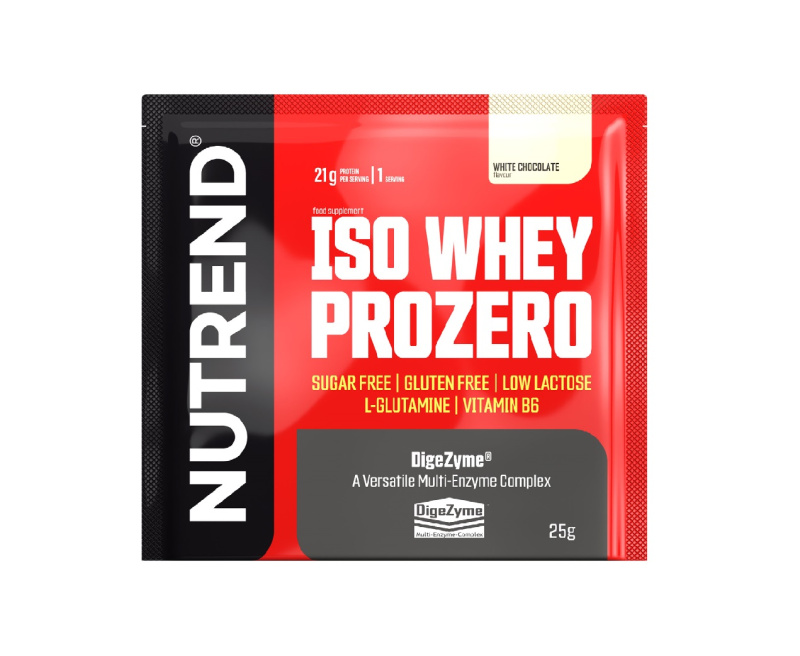 Nutrend Iso Whey Prozero 25g - bílá čokoláda