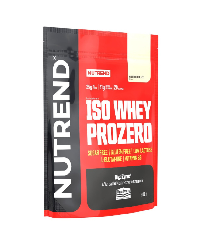 Nutrend Iso Whey Prozero 500g - bílá čokoláda