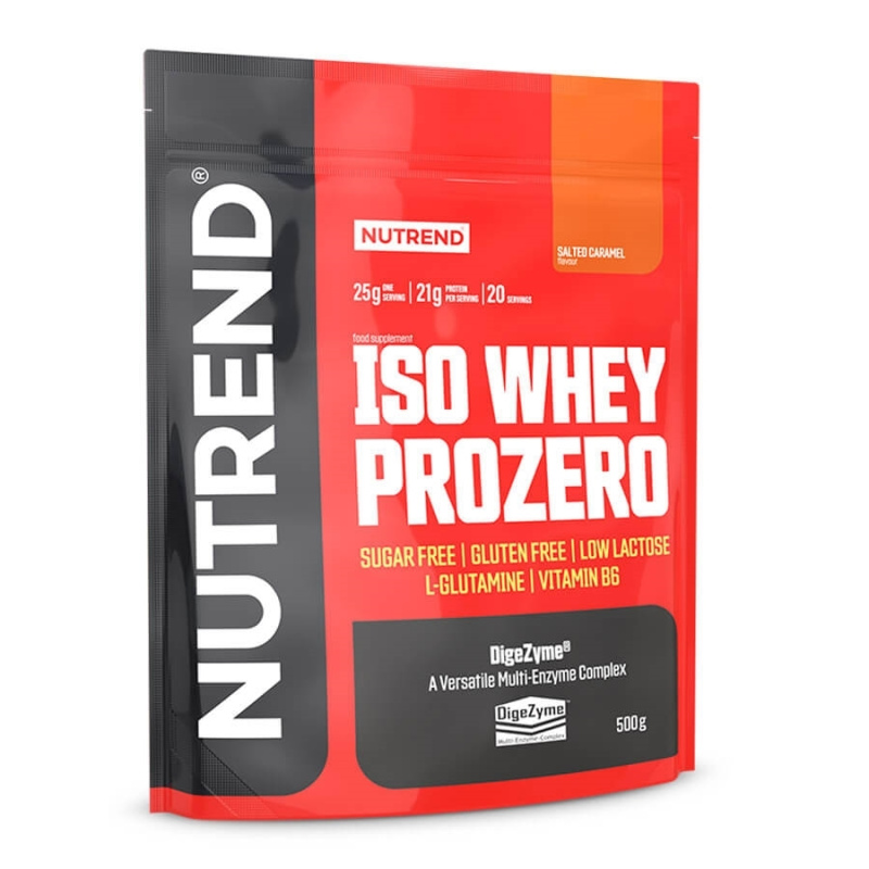 Nutrend Iso Whey Prozero 500g - slaný karamel