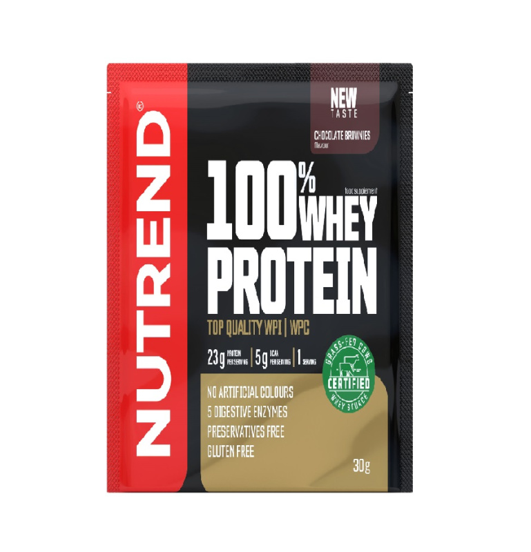 Nutrend 100% Whey Protein 30 g - čokoláda/brownie