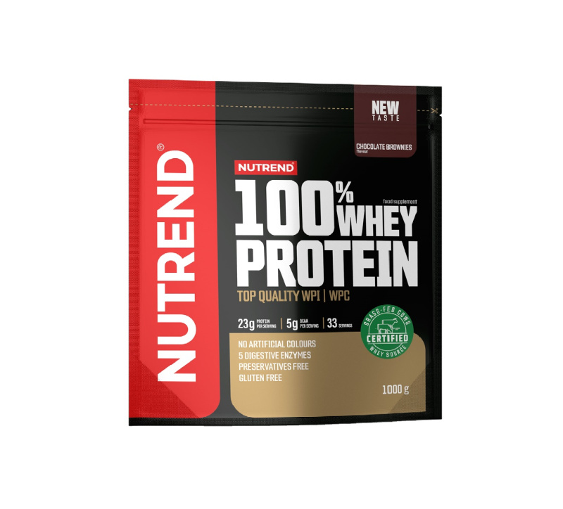 Nutrend 100% Whey Protein 1000 g - čokoládové brownies