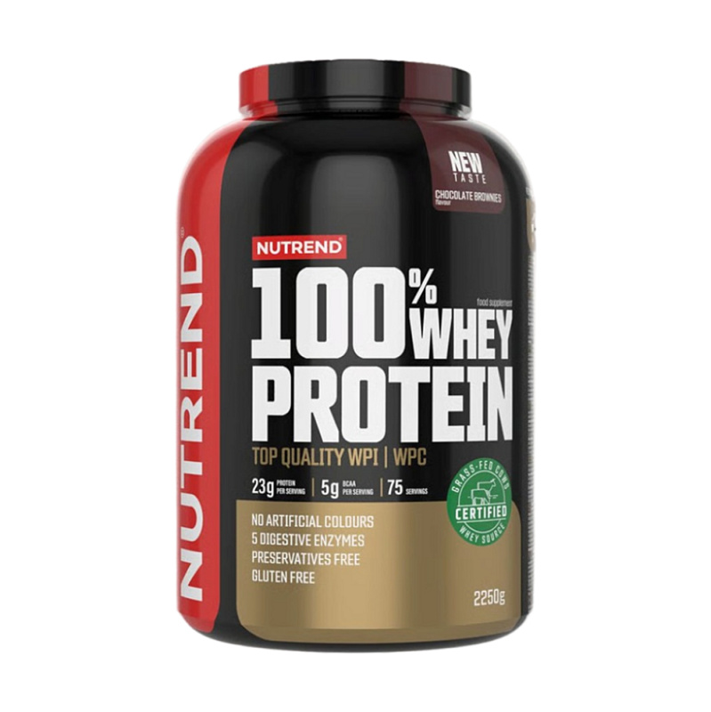Nutrend 100% Whey Protein 2250 g - čokoláda brownies 