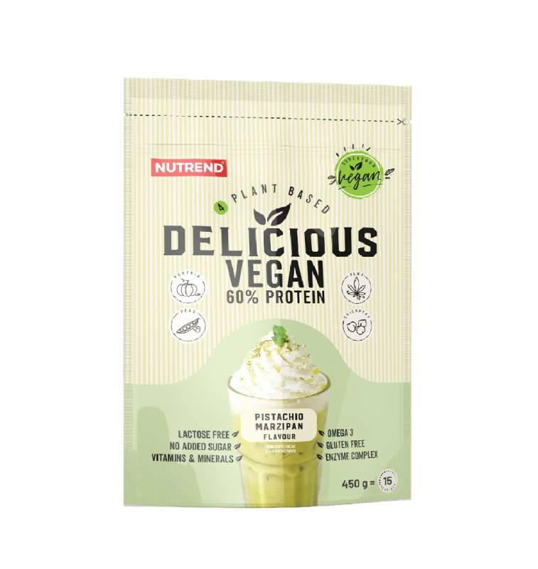 Nutrend Delicious Vegan Protein 450 g - Pistácie/marcipán