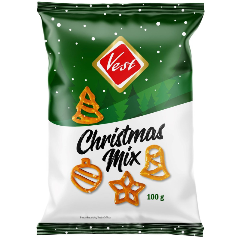 VEST Vánoční mix solených preclíků