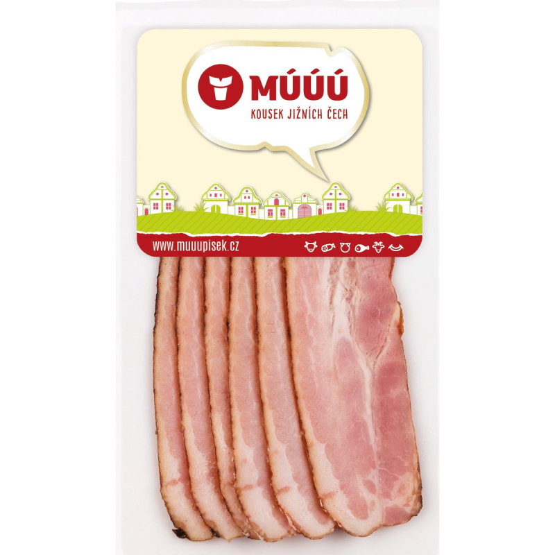 Múúú Písek Anglická slanina lisovaná krájená s obsahem masa 92 %