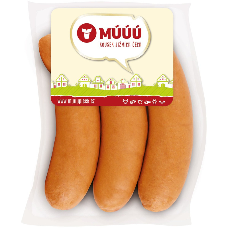 Múúú Písek Farmářské libové párky 3 ks